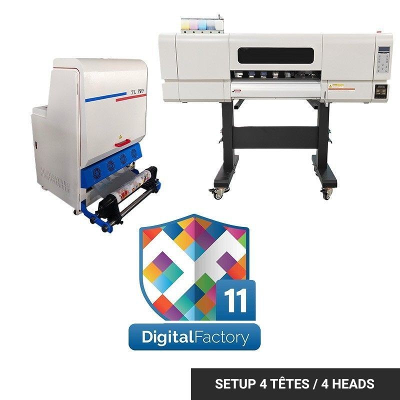 Poudreur sécheur vertical GEN 2 pour ligne DTF 60 cm