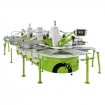 ROQ OVAL EVOLUTION automatic screen printing carousel with elliptical shape and multiple print heads