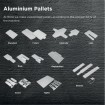 Jeannette ROQ en aluminium pour carrousel de sérigraphie textile