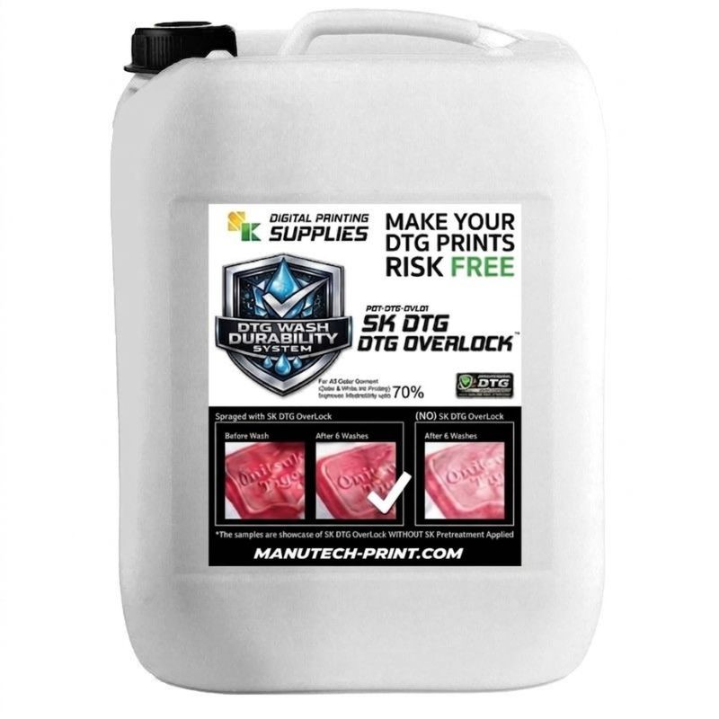 SK DTG OverLock | Direct to Garment Post-Treatment Liquid for Lasting Prints