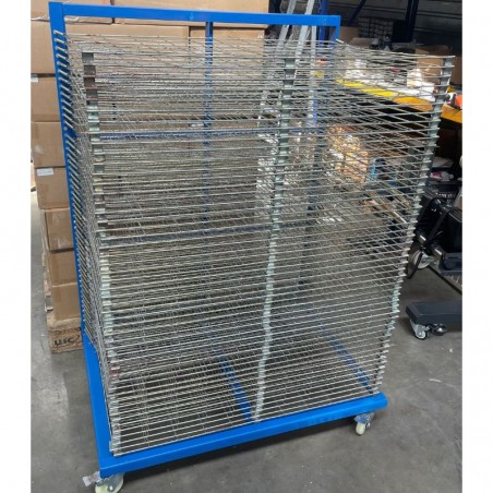 Screen Print Screen Racking Screen Printing Drying Rack, movable and robust | Manutech-Print