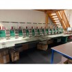 Used Tajima TFSN-912 industrial embroidery machine, 12 heads