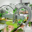Station de flockage ROQ FLOCK pour effets velours textile sur carrousel de sérigraphie