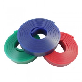 Polyurethane screen printing squeegee blade roll available in 65, 75 and 85 Shore