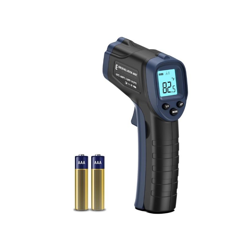Laser thermometer for screen printing, DTF and DTG measuring the temperature of a heat press and conveyor dryer