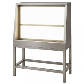 WB-1010 stainless steel washout booth with LED backlighting for screen printing