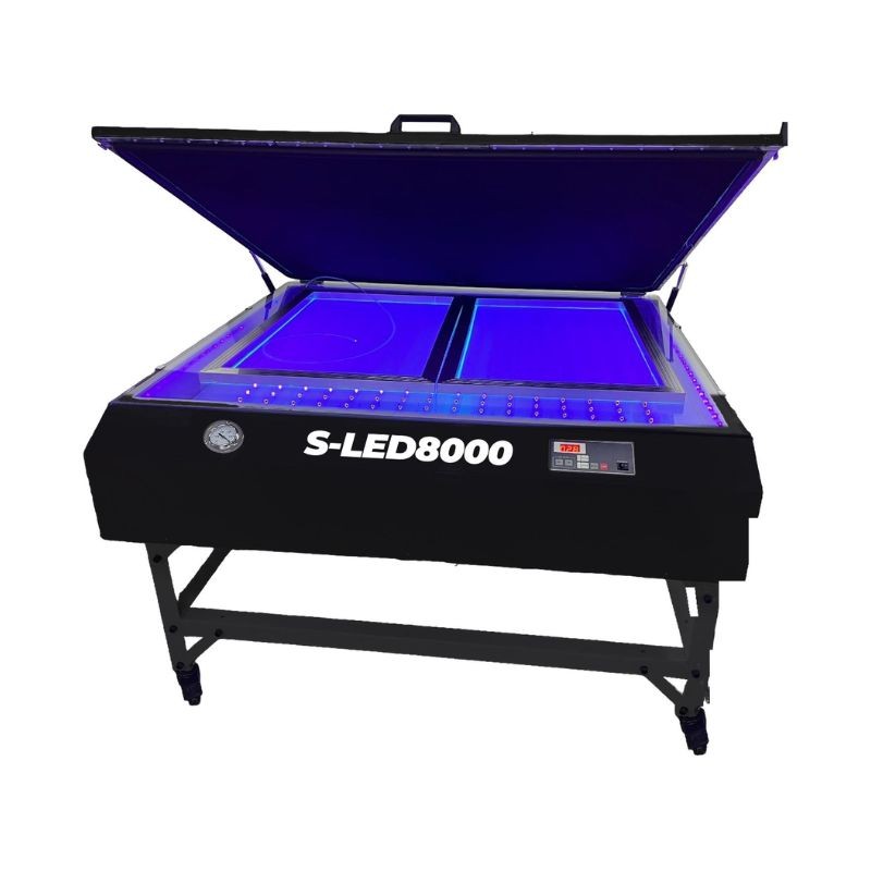S-LED8000 exposure unit control panel with digital exposure time display