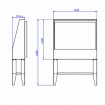 WB-1010 screen printing washout booth for screens up to 90 × 110 cm